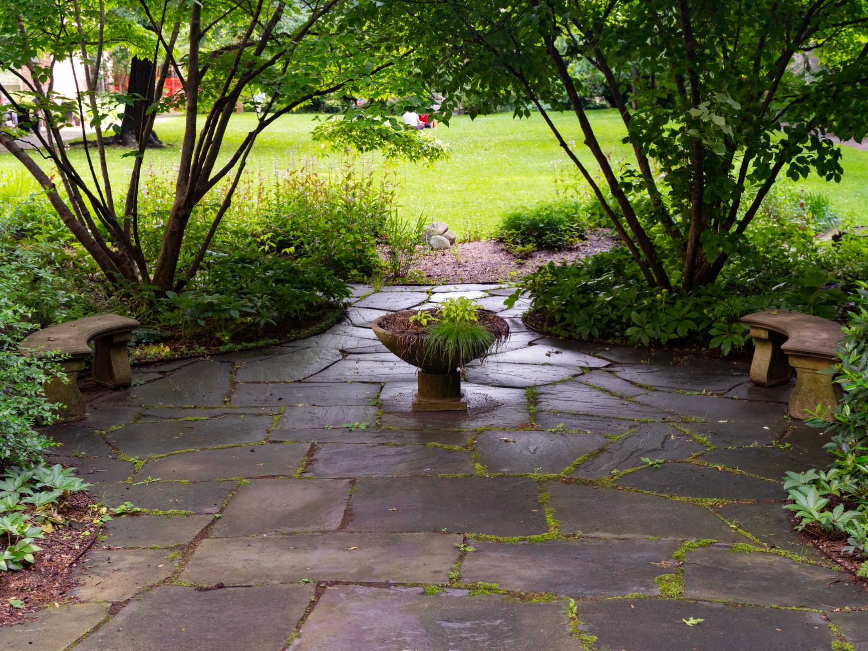 Patio and retaining wall work