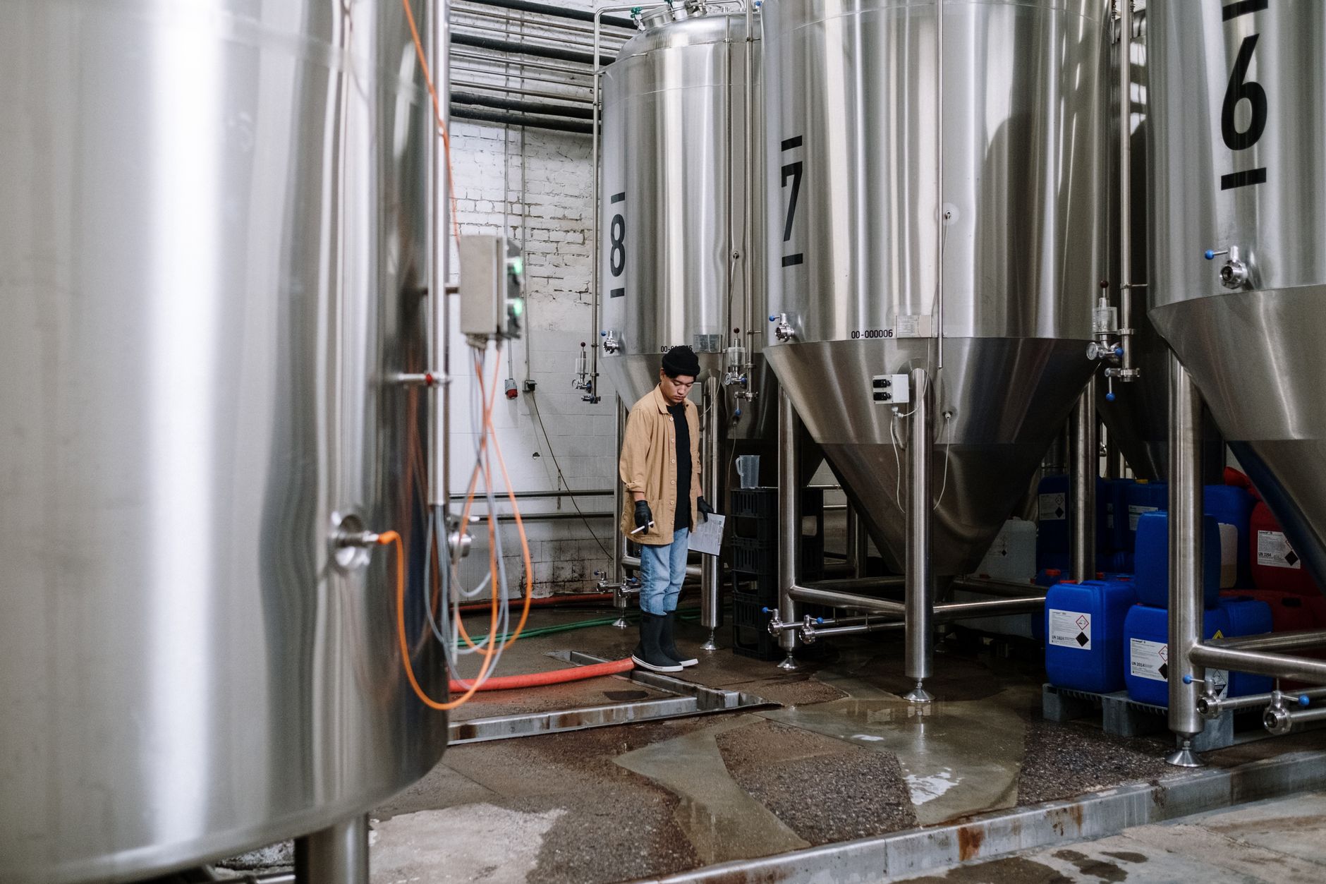 The ten-barrel brewhouse